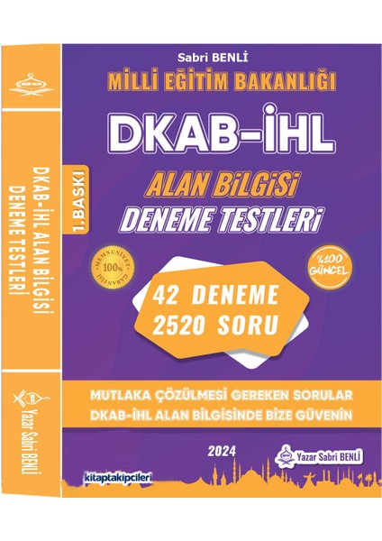 2024 DKAB IHL ÖABT Deneme Testleri Din Kültürü ve Ahlak Bilgisi Öğretmenliği