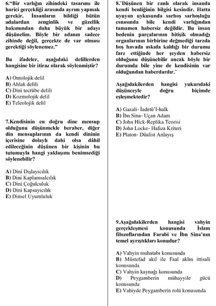 2024 DKAB IHL ÖABT Deneme Testleri Din Kültürü ve Ahlak Bilgisi Öğretmenliği