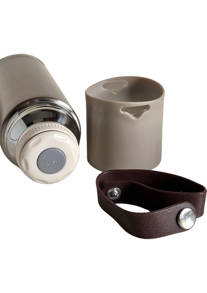 Stainless Steel Bardaklı Kayışlı Bronz 350 ml Günlük , Şık, Modern , Hediyelik Termos . modelleri