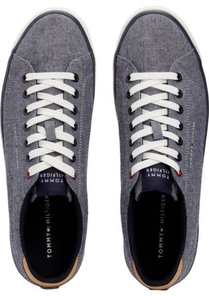 Th Hı Vulc Low Chambray Mavi Erkek Sneaker