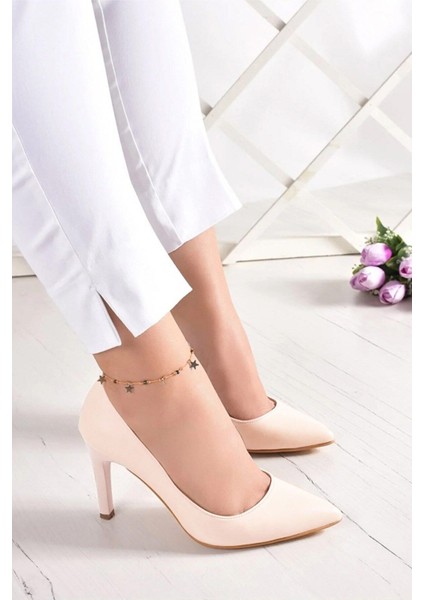 Gowa Bej Vegan Klasik Stiletto
