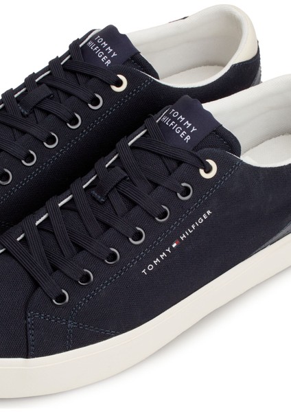 Tommy Hilfiger Th Hı Vulc Low Summer Cvs Mavi Erkek Sneaker