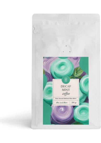 Decaf Mint Coffee - Kafeinsiz Nane Aromalı Filtre Kahve, 200 Gr