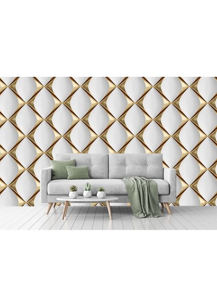 3D Grafik Desen Duvar Kağıdı