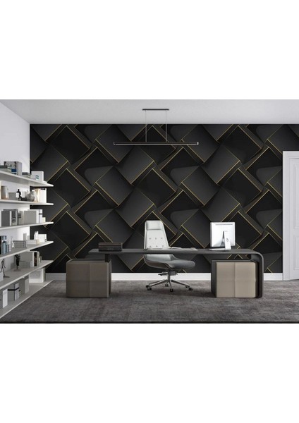 3D Grafik Desen Duvar Kağıdı