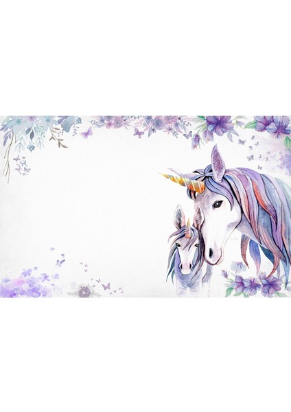 Unicorn Atlar Çocuk Odası Duvar Kağıdı