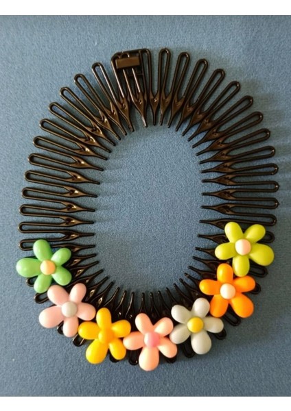 Çiçek Figürlü Karışık Renk Gizli Yaylı Çocuk Tata Toka fiyatları