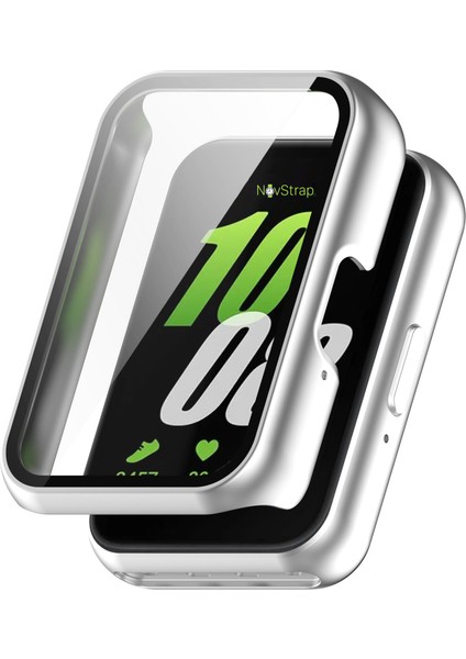 Samsung Galaxy Fit3 ile Uyumlu Ekran Koruyucu Temperli Cam ve Kasa Koruyucu Kılıf Sert Pc