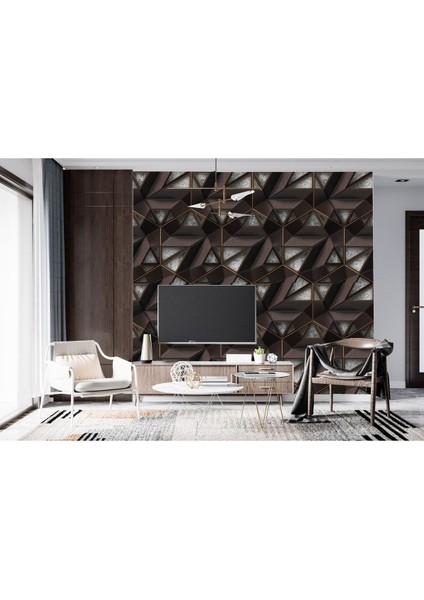 3D Grafik Desen Duvar Kağıdı