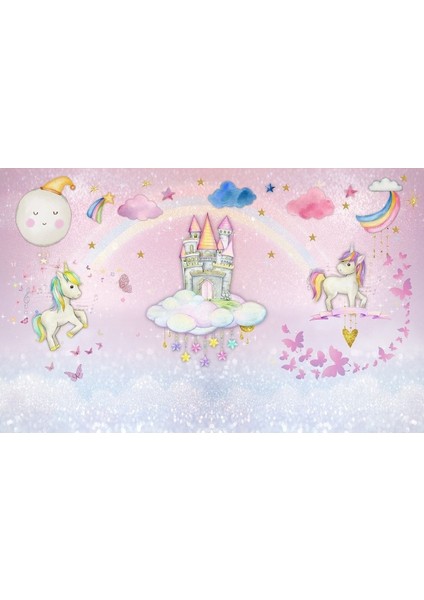 Unicorn Şato Desen Duvar Kağıdı