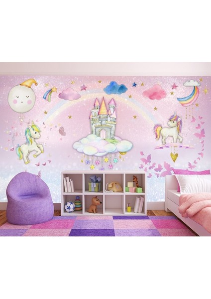 Unicorn Şato Desen Duvar Kağıdı