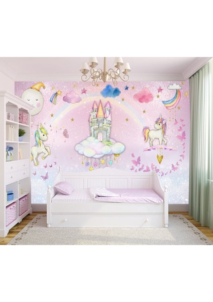 Unicorn Şato Desen Duvar Kağıdı