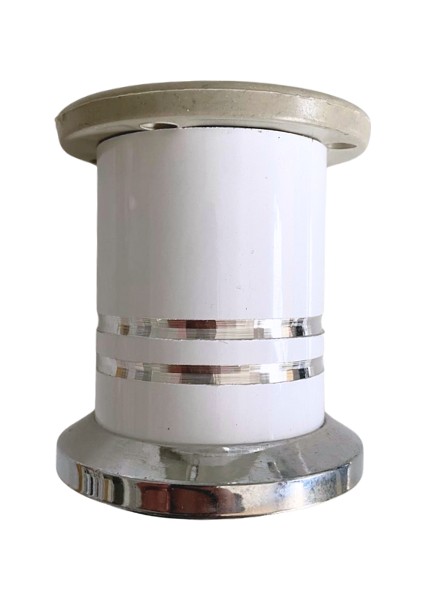 Düz Şeritli 8cm Alüminyum Ayak Mobilya Masa ve Dolap Ayağı(Beyaz 8cm)