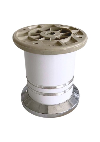 Düz Şeritli 8cm Alüminyum Ayak Mobilya Masa ve Dolap Ayağı(Beyaz 8cm) fiyatları
