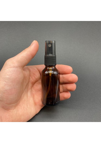 JUNİBELİW 8 Adet Çok Amaçlı Amber 30ML Sprey Fısfıs Kolonya Dezenfektan Cam Şişe Fıs Fıs 8X30ML