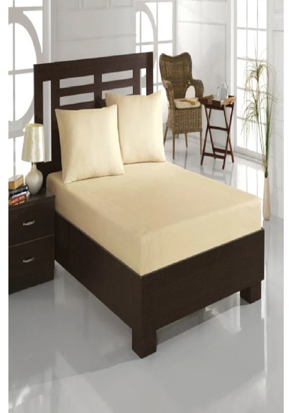 Çift Kişilik İnce Penye Lastikli Çarşaf 150x200 Cm 2 Adet Yastık Kılıflı fiyatları
