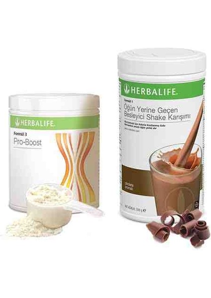 Pro-Boost Ve Herbalife Çikolatalı Shake