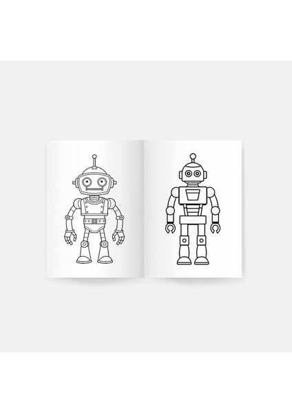 Robotlar Boyama Kitabı 1 fiyatları