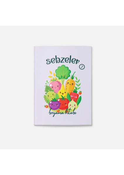 Sebzeler Boyama Kitabı 2