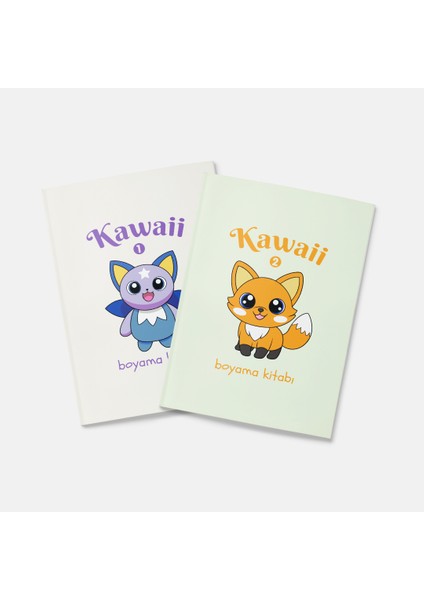 Kawaii Boyama Kitabı 2'li Set