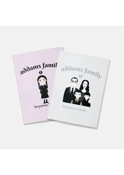 Addams Family Boyama Kitabı 2'li Set