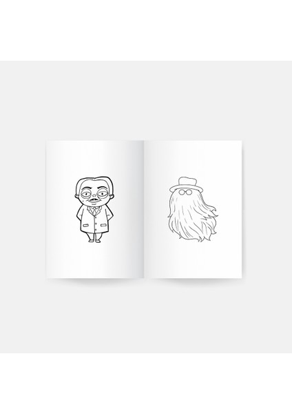 Addams Family Boyama Kitabı 2'li Set modelleri