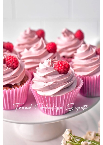 Takribi 200 Adet Büyük Boy Pembe Muffin Kek Kalıbı 50x40 Mm , Cupcake Kağıdı , Brownie Kalıbı