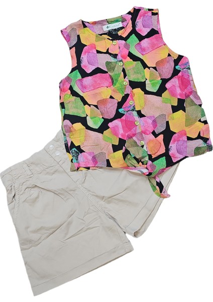 Cichild Multicolor Şort Bluz Takım 8/12