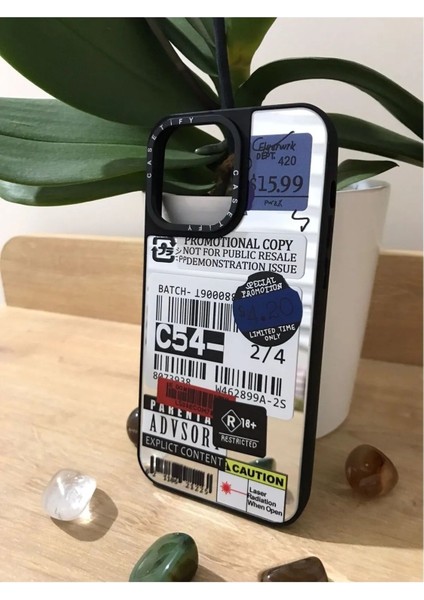 Apple Iphone iPhone 12/12 Pro Uyumlu C54 Aynalı Kılıfı Iconıc Desenli Premıum Kapak