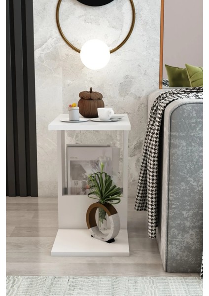 Soho Yan Sehpa Beyaz