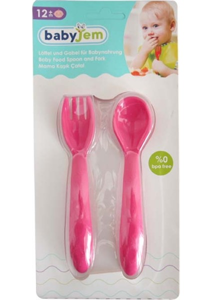 Mama Kaşık Çatal Takımı - Pembe Bebek %0 Bpa Free fiyatları