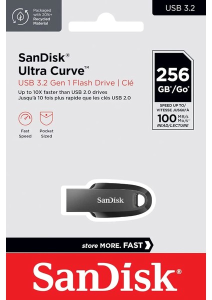 Ultra Curve 256GB SDCZ550-256G-G46 3.2 USB Bellek