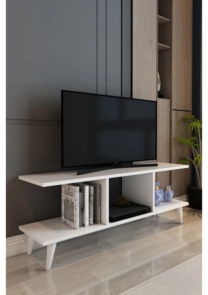 İzco Design Light Tv Ünitesi Modern Kapaksız 120 cm Tv Sehpası