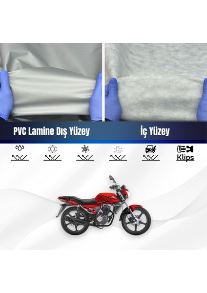 Ultra Shop Rks RK125-R Su Geçirmez Motosiklet Branda 4 Mevsime Uygun Motor Brandası
