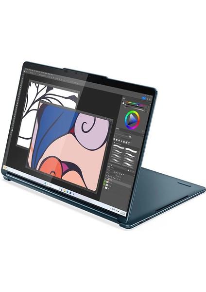 Yoga Book 9 13.3 Inç 2880 x 1800 Çift OLED Dokunmatik Ekran 13.nesil Core I7 1355U-16GB-1TB Ssd-1,34 kg + Base Pen 4.0 + Folio Stand + W11 Deniz Mavisi