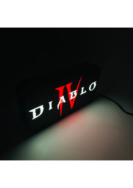 Diablo 4 LED Lightbox Lamba