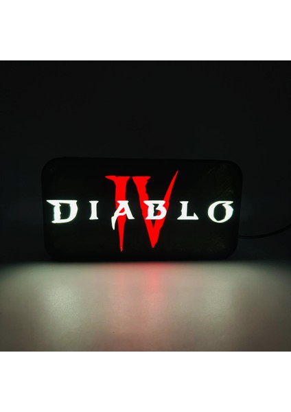 Diablo 4 LED Lightbox Lamba