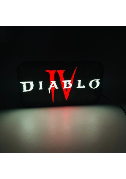 Diablo 4 LED Lightbox Lamba