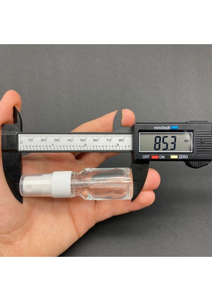 JUNİBELİW 3 Adet Çok Amaçlı Şeffaf 10ML Sprey Fısfıs Kolonya Dezenfektan Cam Şişe Fıs Fıs 3X10ML