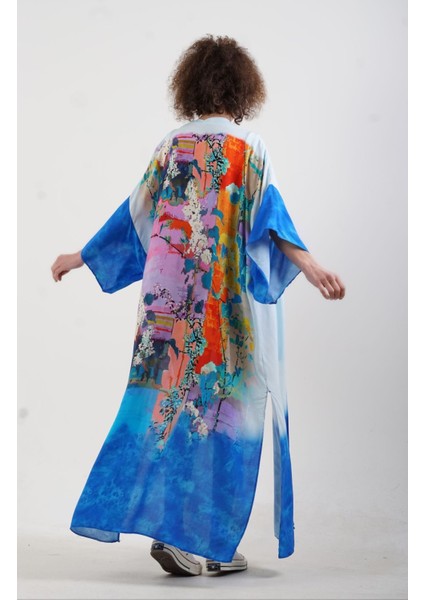 Zelish My Sister Saks Faralya Desenli Kimono