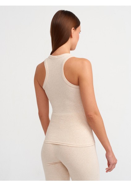 20853 Crop Top-Bej Melanj