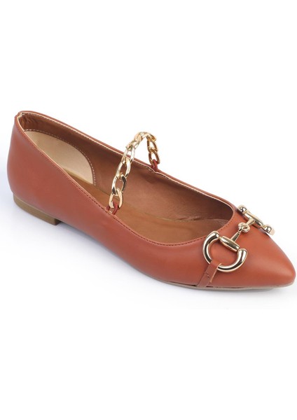 Ase Kadın Babet Zincirli Tokalı Taba Deri fiyatları