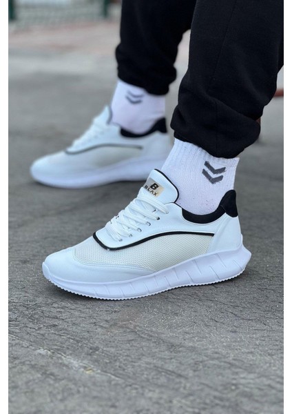 WG062 Beyaz Siyah Triko Erkek Spor Ayakkabı fiyatları