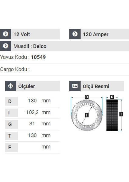 184312 Statör Kia Sorento Hyundai