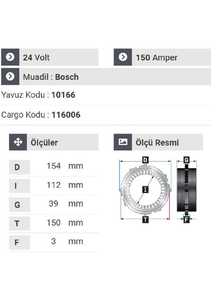 179124 Euro 6 Motor 24V 150AMP Temsa Safir Mercedes fiyatları