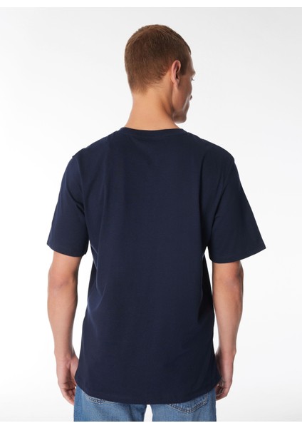 Yuvarlak Yaka Lacivert Erkek T-Shirt Jorpal Tee Ss Crew Neck Exc