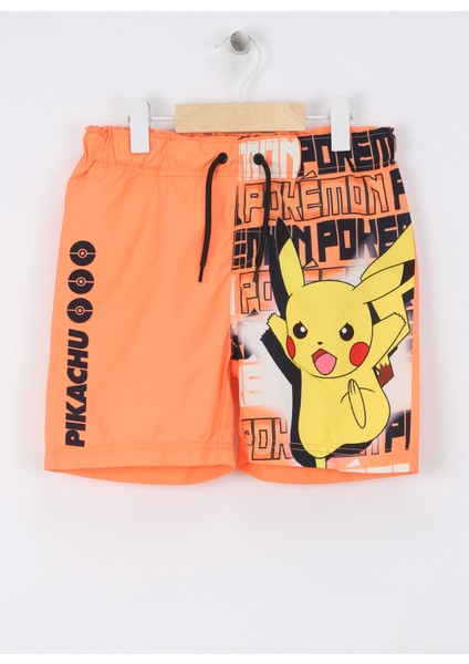 Turuncu Erkek Şort Mayo Nkmmakhı Pokemon Swımshorts Noos Bf