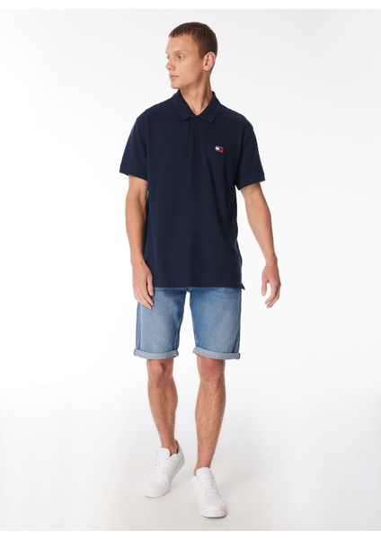 Düz Lacivert Erkek Polo T-Shirt DM0DM18314C1G