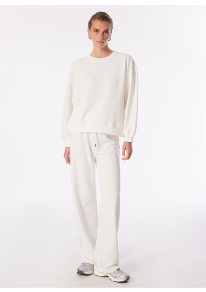 Bisiklet Yaka Bej Kadın Sweatshırt DT10746 modelleri