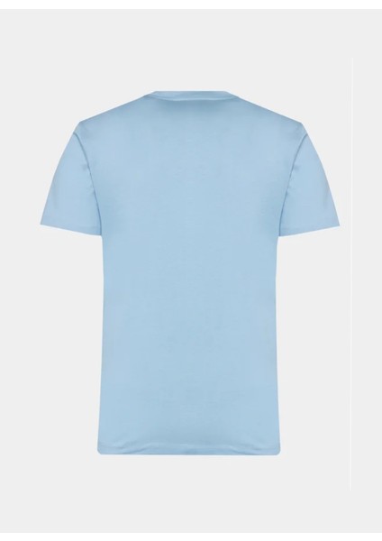 Bisiklet Yaka Mavi Erkek T-Shirt UMP24031TS modelleri